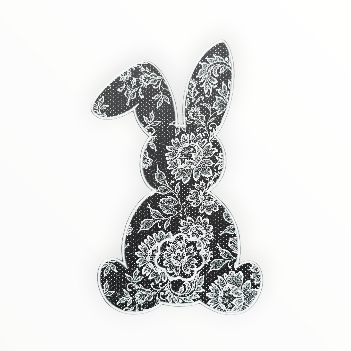 Floral Lace Bunny DTF Print