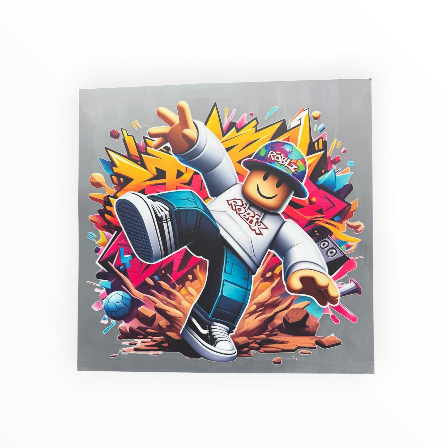 Graffiti Block Figure Dance DTF Print