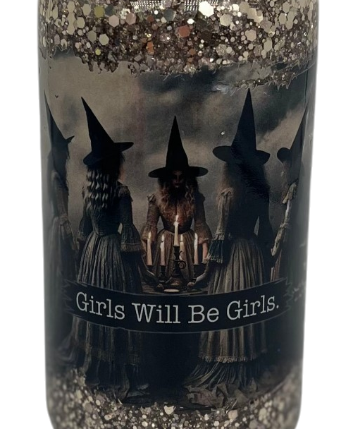 Girls Will Be Girls – Witch Coven 16oz Snow Globe Tumbler