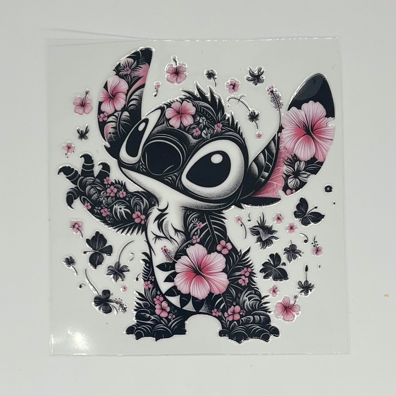 Floral Stitch UV DTF Decal