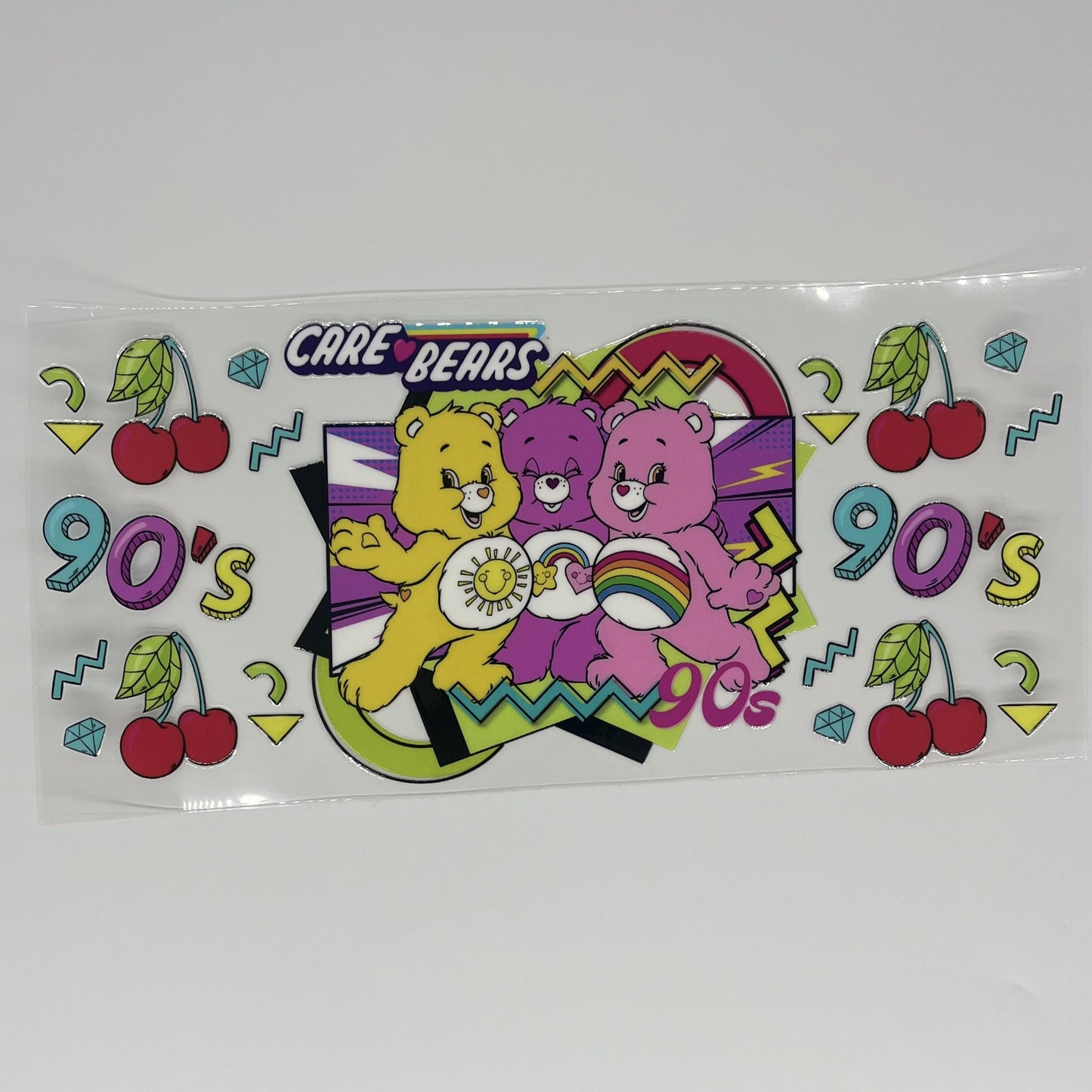 Care Bears 90s UV DTF 16oz Wrap