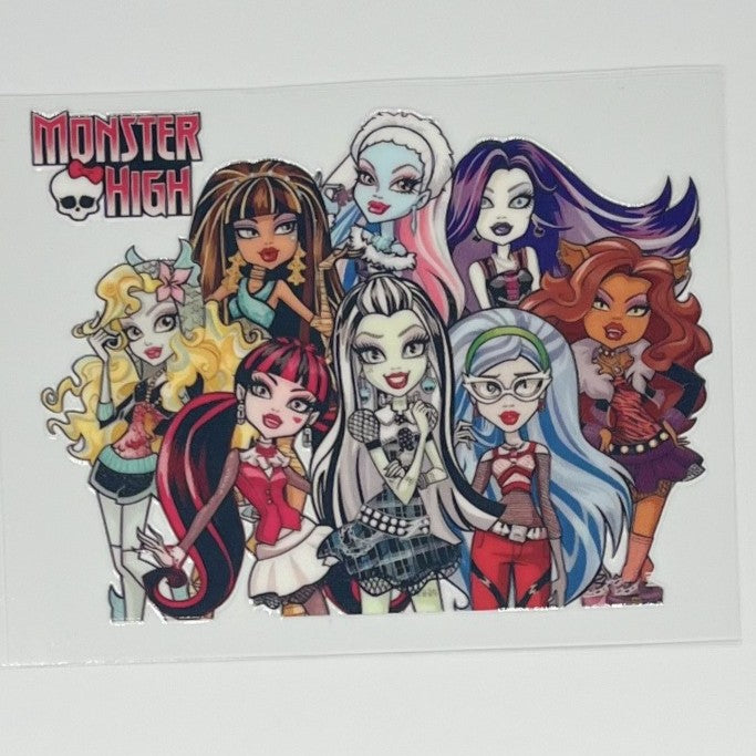 Monster High Original Ghouls Squad UV DTF Decal