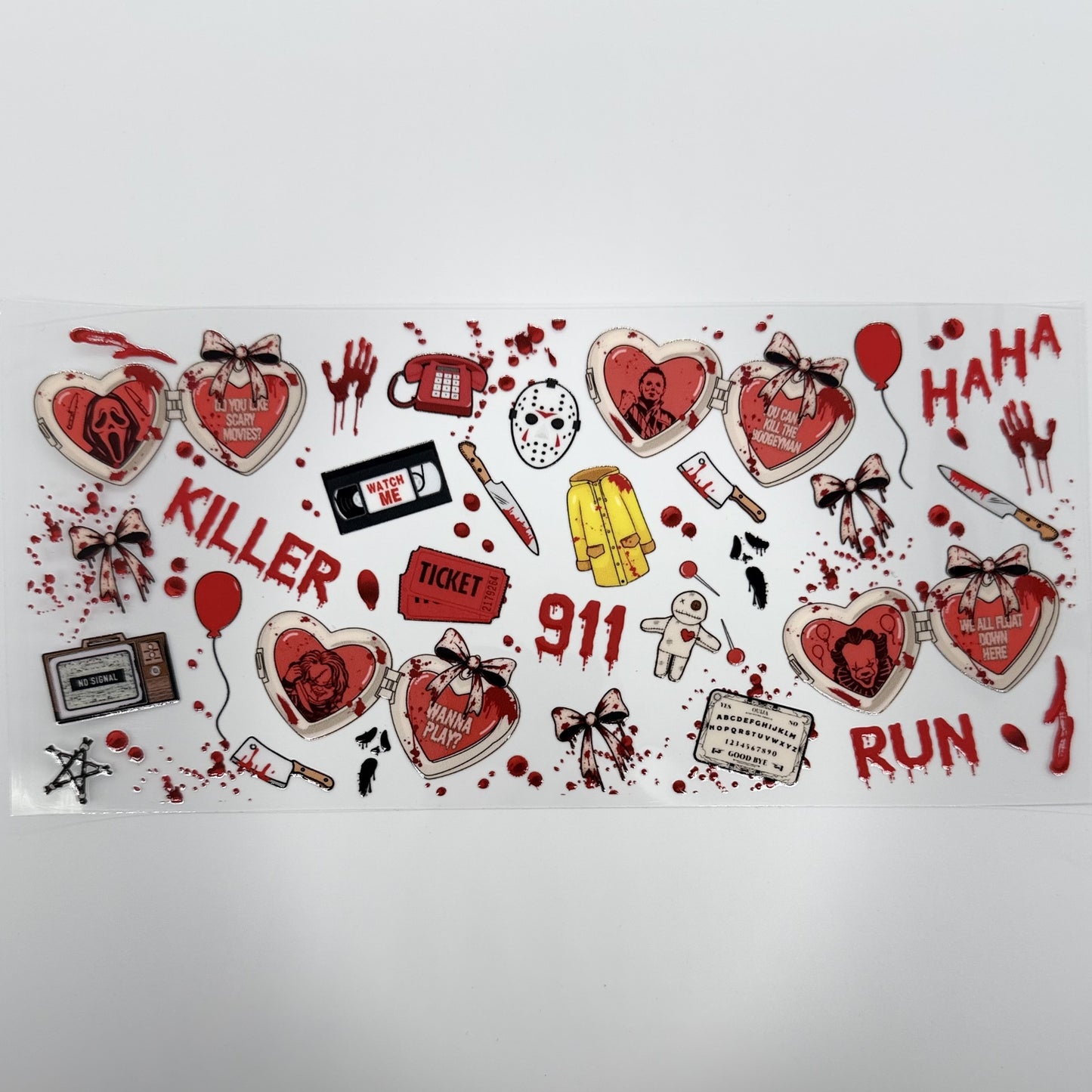 Killer Love UV DTF 16oz Tumbler Wrap
