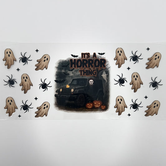 It's a Horror Thing UV DTF 16oz Tumbler Wrap