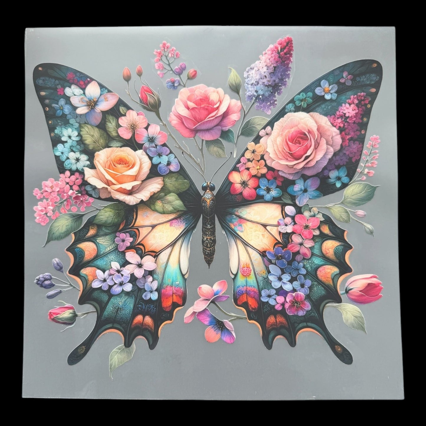 Floral Butterfly DTF Print