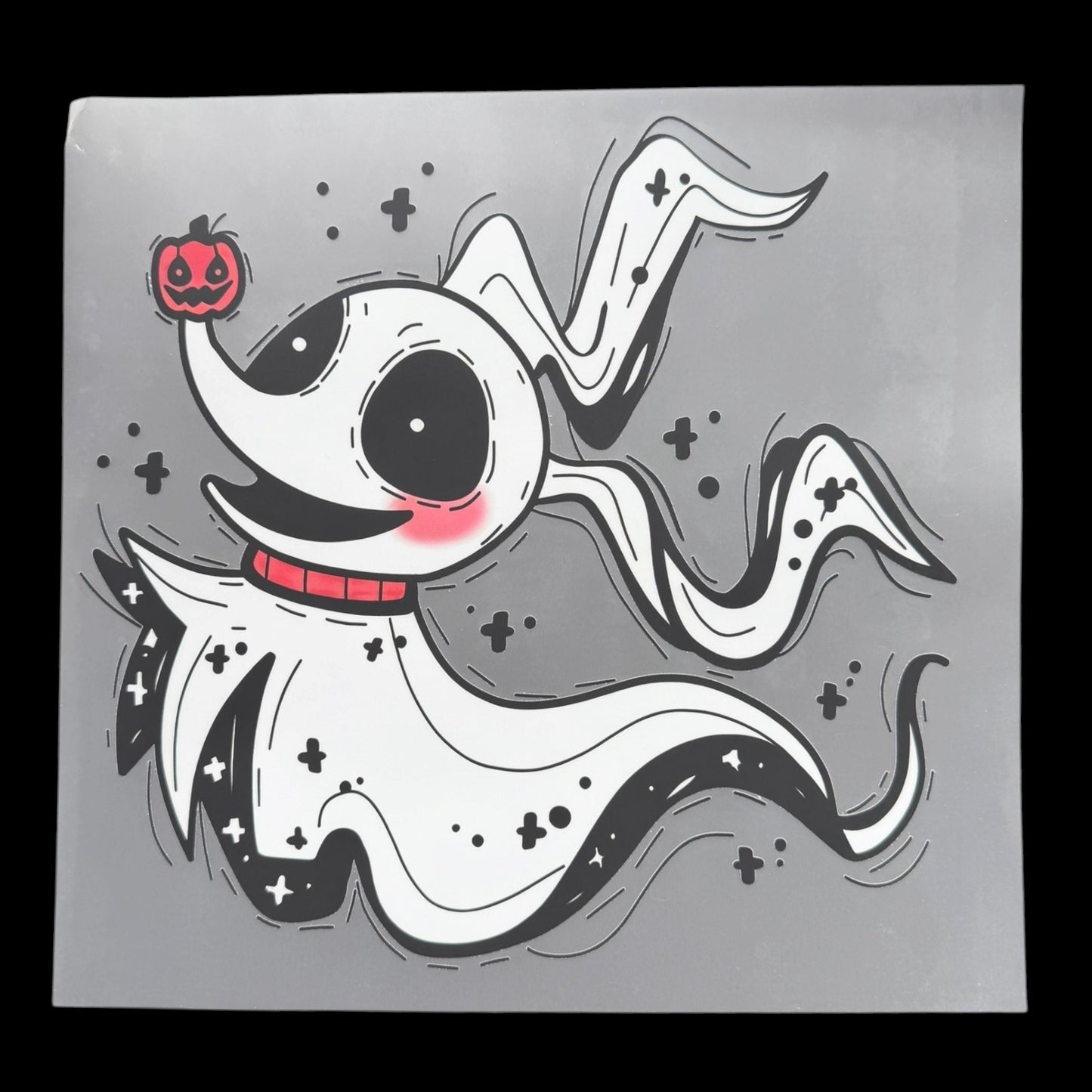 Ghost Dog Halloween DTF Print