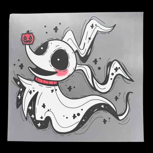 Ghost Dog Halloween DTF Print