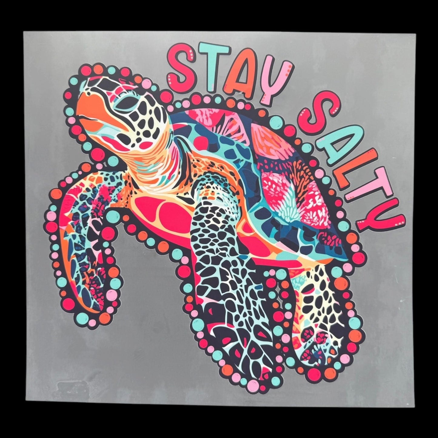 Stay Salty Sea Turtle DTF Print