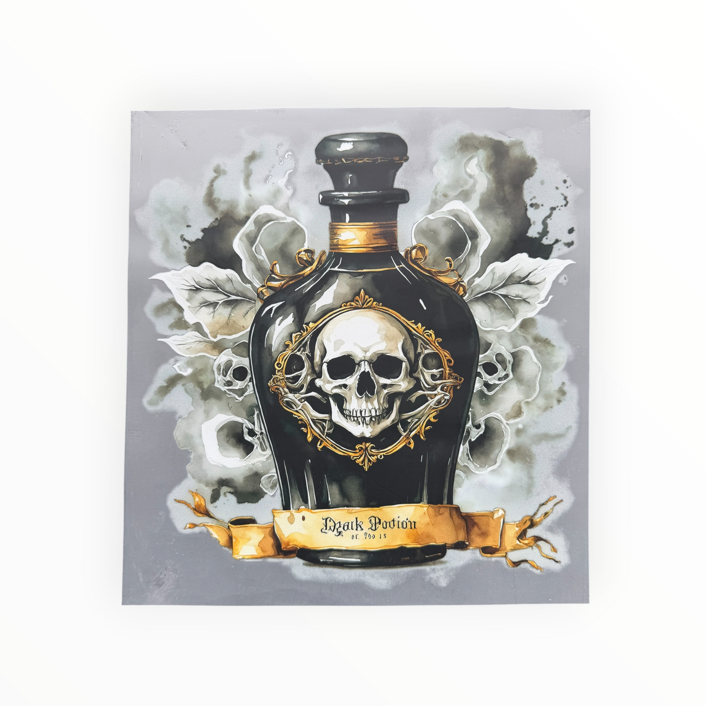 Dark Potion Skull Gothic Bottle DTF Print