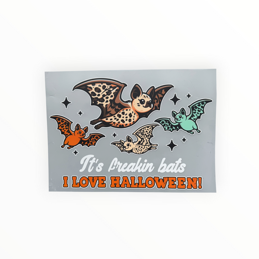 Its Freaking Bats I Love Halloween DTF Print