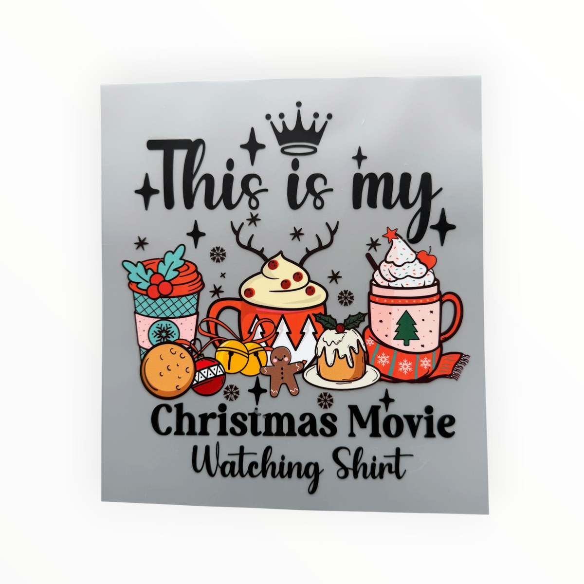 This Is My Christmas Movie Watching Shirt Childs DTF Print