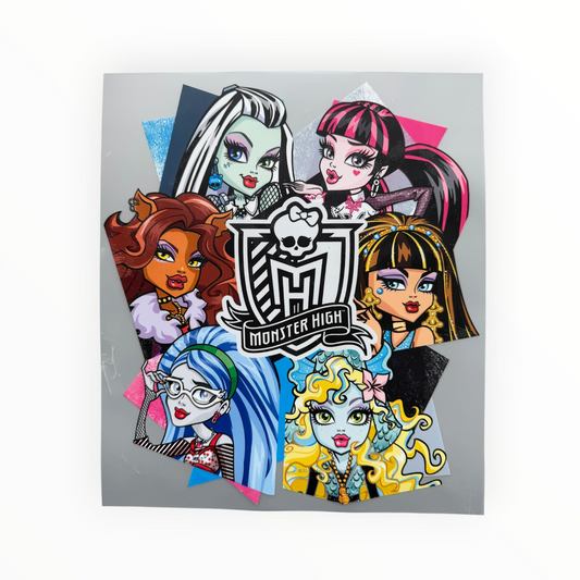 Monster High Character Collage DTF Print