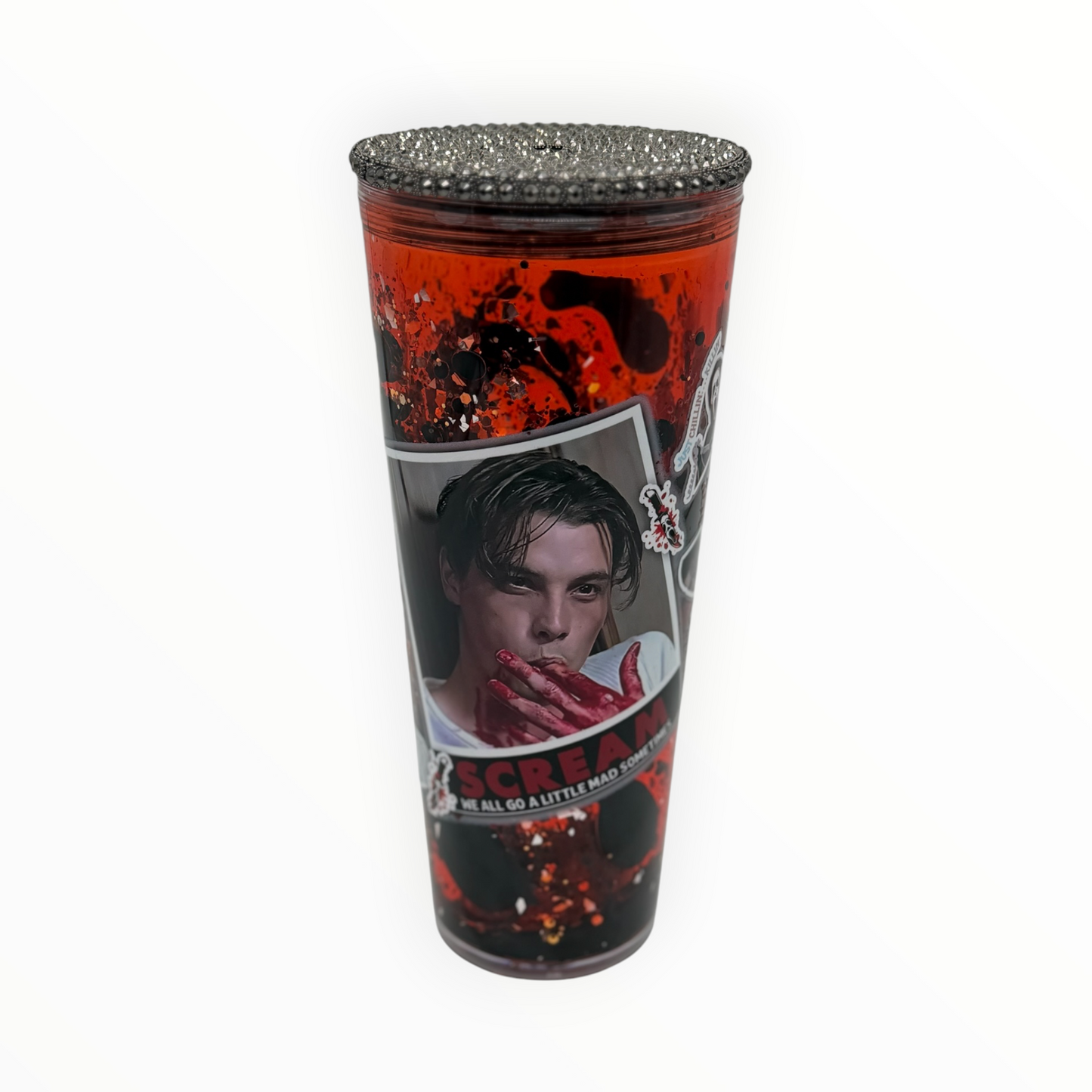 24oz acrylic lava tumbler side view