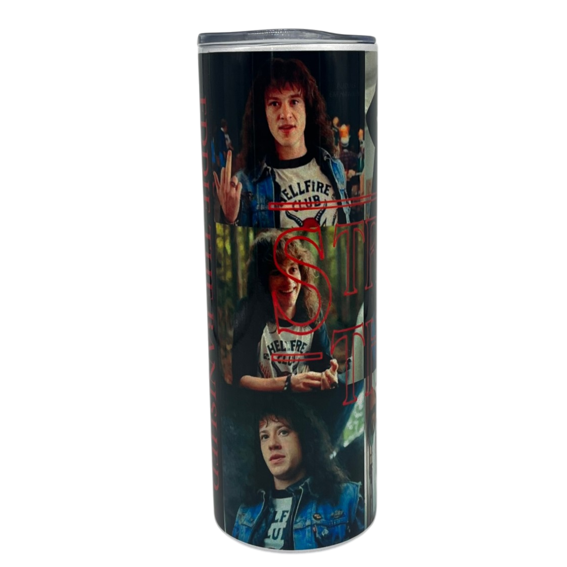 Stranger Things Sticker Collage Metal Tumbler