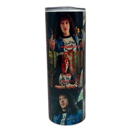 Stranger Things Sticker Collage Metal Tumbler