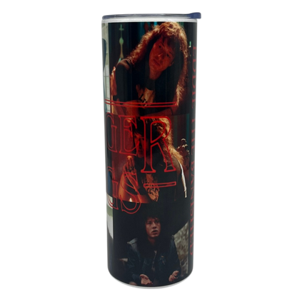 Stranger Things Sticker Collage Metal Tumbler