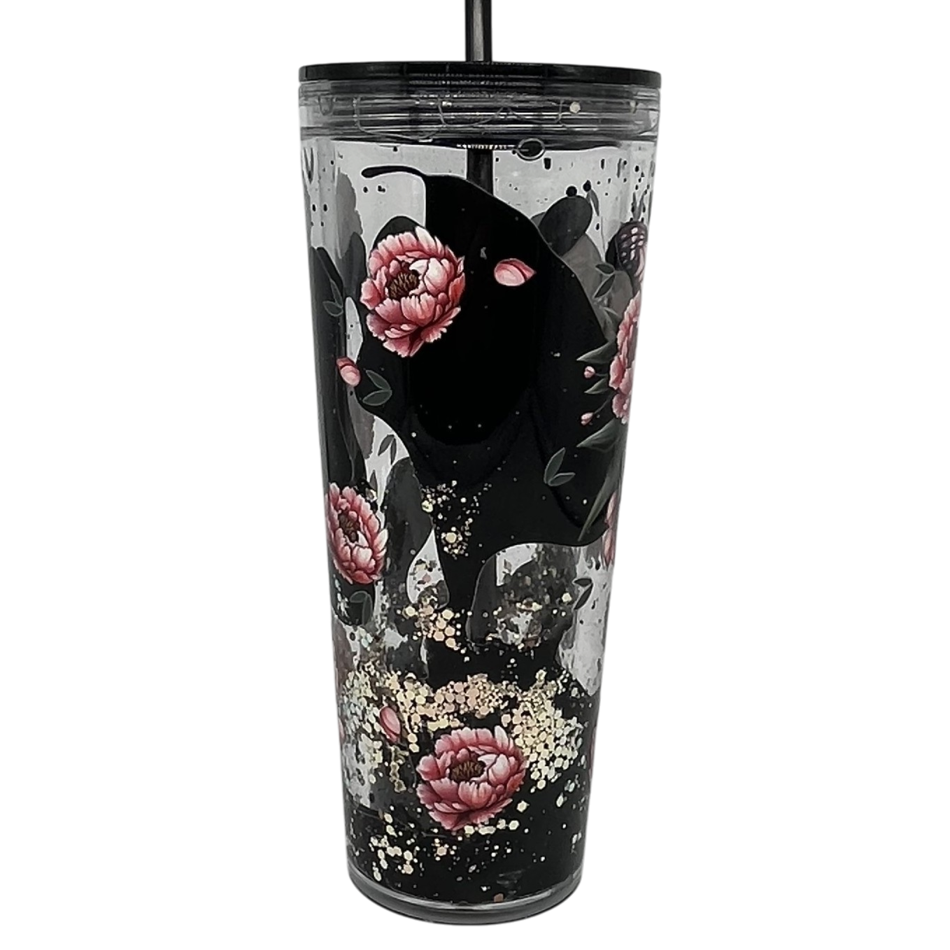 Skull & Blooms Acrylic Lava Tumbler