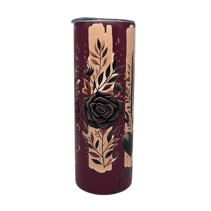 Just Go Away Metal Tumbler