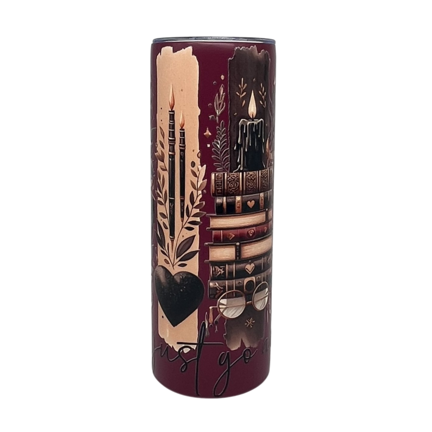 Just Go Away Metal Tumbler
