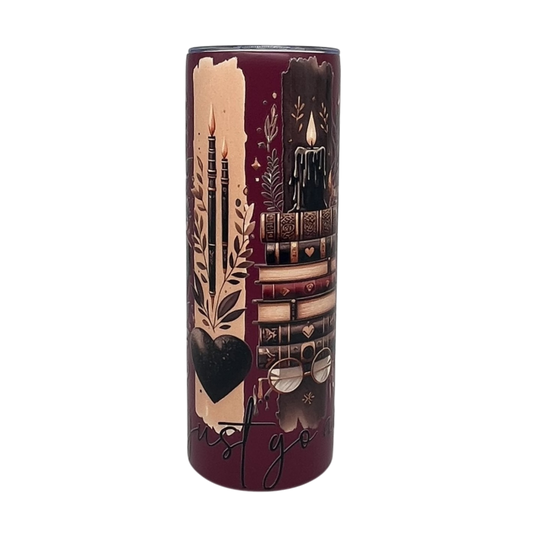 Just Go Away Metal Tumbler