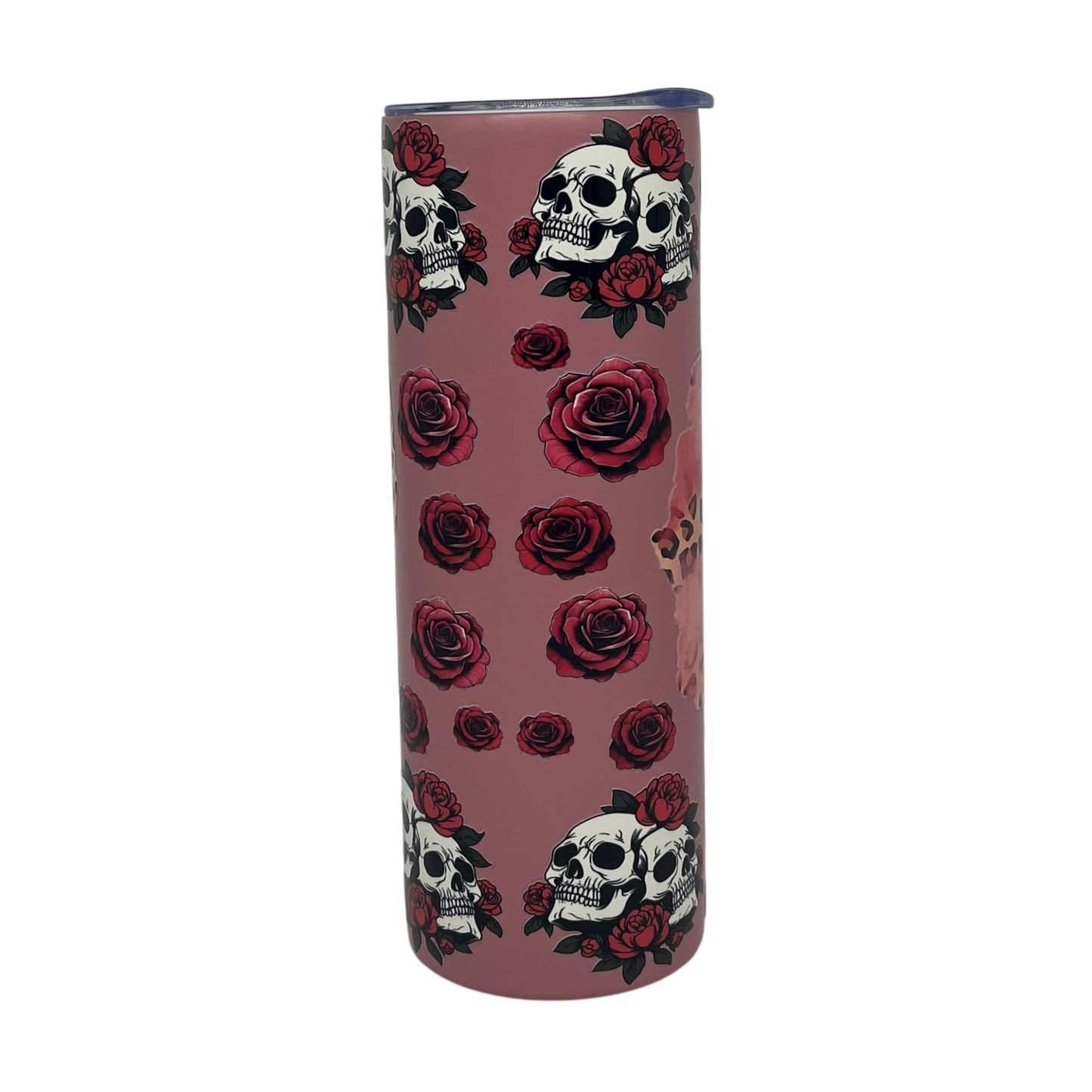 Beautiful Crazy 20oz Skinny Tumbler – Skull & Rose Stainless Steel