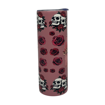 Beautiful Crazy 20oz Skinny Tumbler – Skull & Rose Stainless Steel