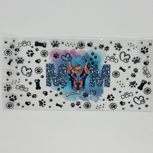 UV DTF Wrap - Doberman Mom 16oz