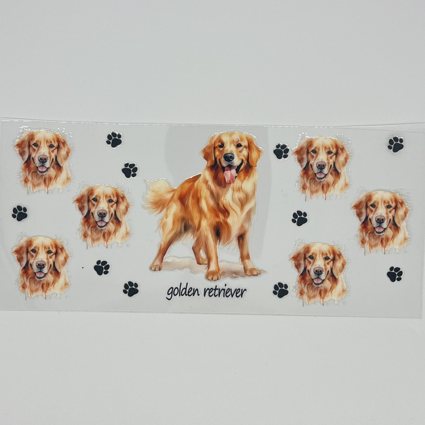 UV DTF Wrap - Golden Retriever 16oz