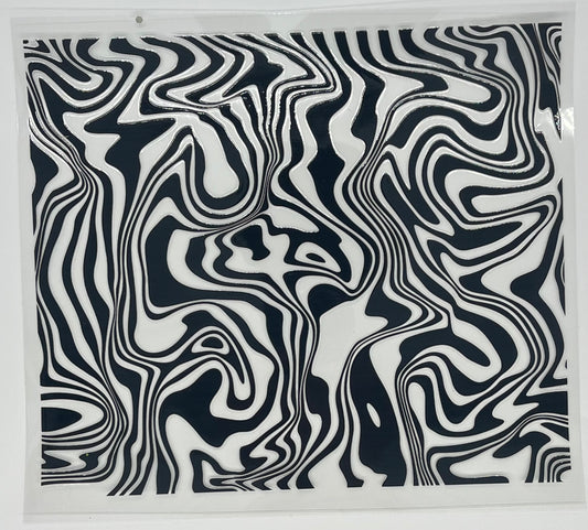 UV DTF Wrap - Zebra Print 20oz