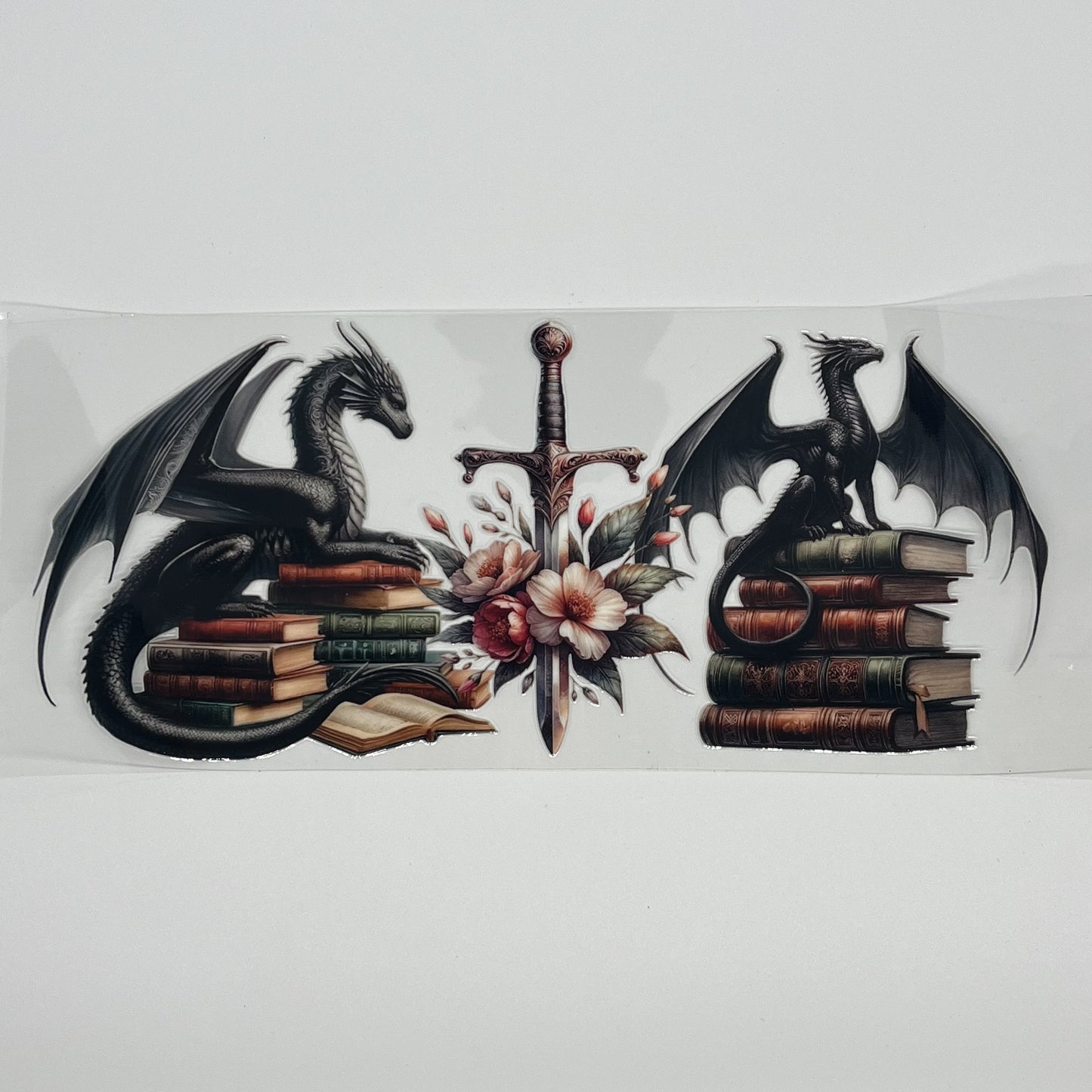 UV DTF Wrap - Dragon and Books 16oz