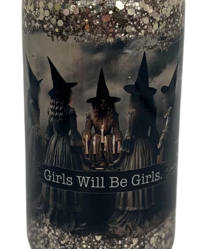Girls Will Be Girls – Witch Coven 16oz Snow Globe Tumbler