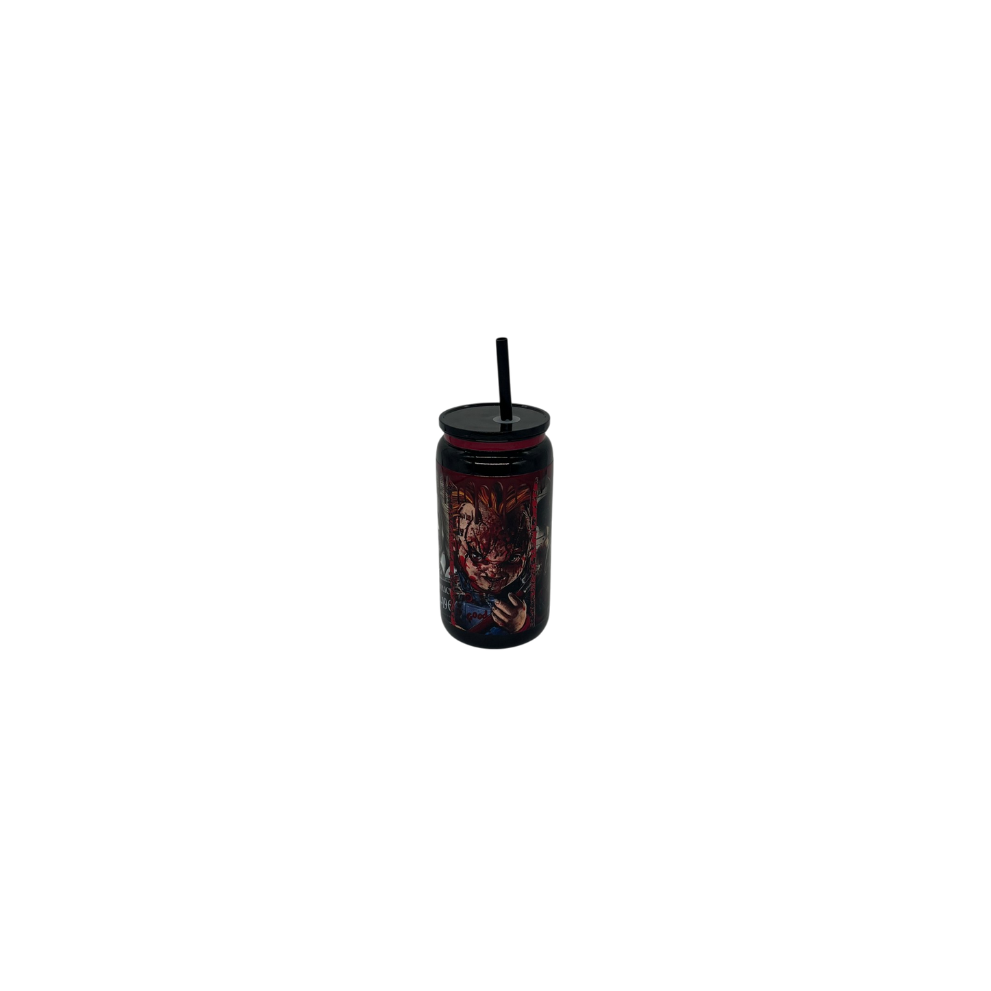 Horror Icons 16oz Acrylic Can Style Tumbler
