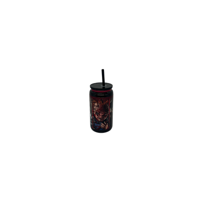 Horror Icons 16oz Acrylic Can Style Tumbler