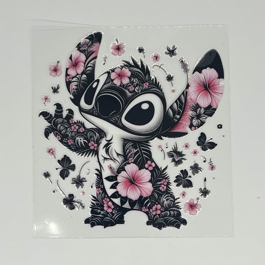 Floral Stitch UV DTF Decal