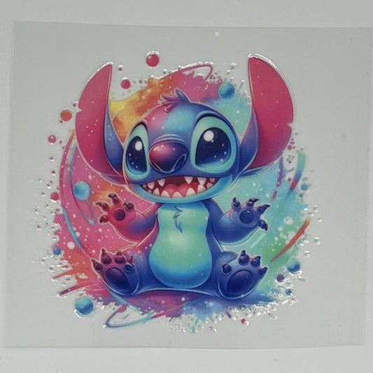 Watercolor Stitch UV DTF Decal