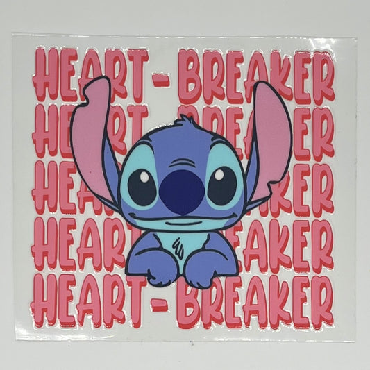 Heart-Breaker Stitch UV DTF Decal