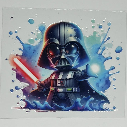 Chibi Darth Vader Star Wars UV DTF Decal