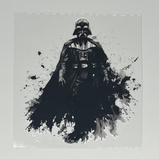 Darth Vader Ink Splash Star Wars UV DTF Decal
