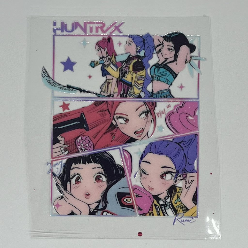 HuntrX Comic Panel UV DTF Decal