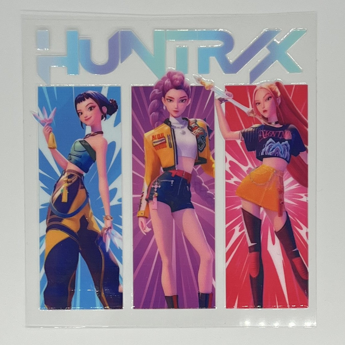 HuntrX Triple Panel Holographic UV DTF Decal