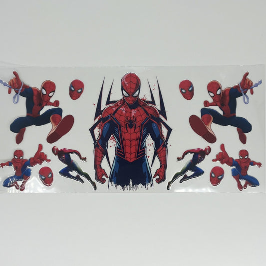 Superhero Standing Hero Pose UV DTF 16oz Cup Wrap
