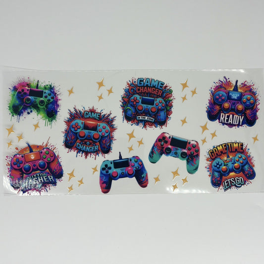 Game Controller UV DTF 16oz Wrap