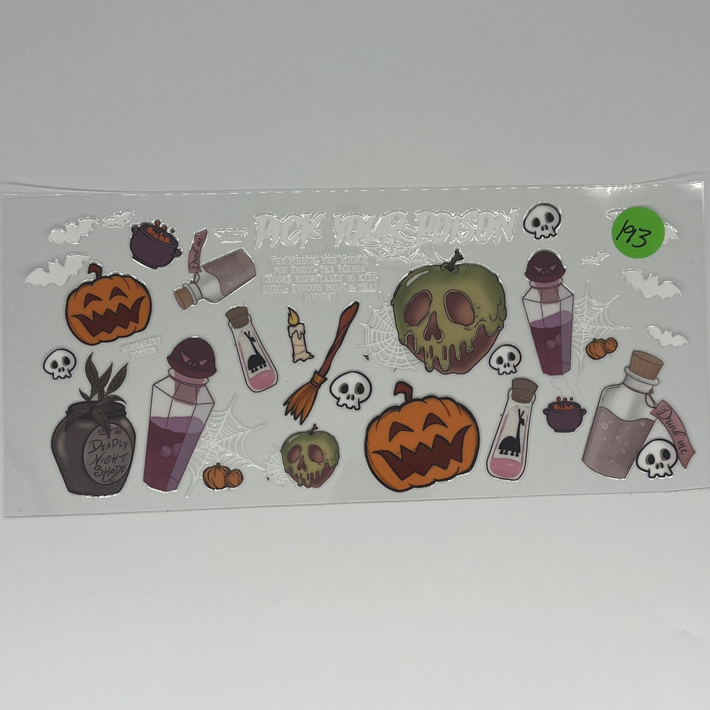 Pick Your Poison UV DTF 16oz Wrap