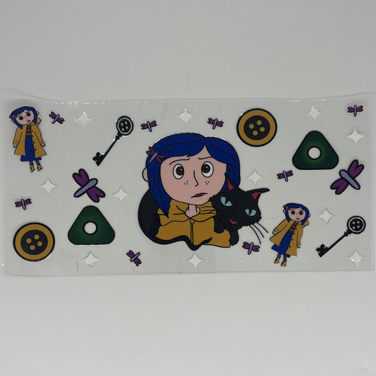 Coraline UV DTF 16oz Wrap