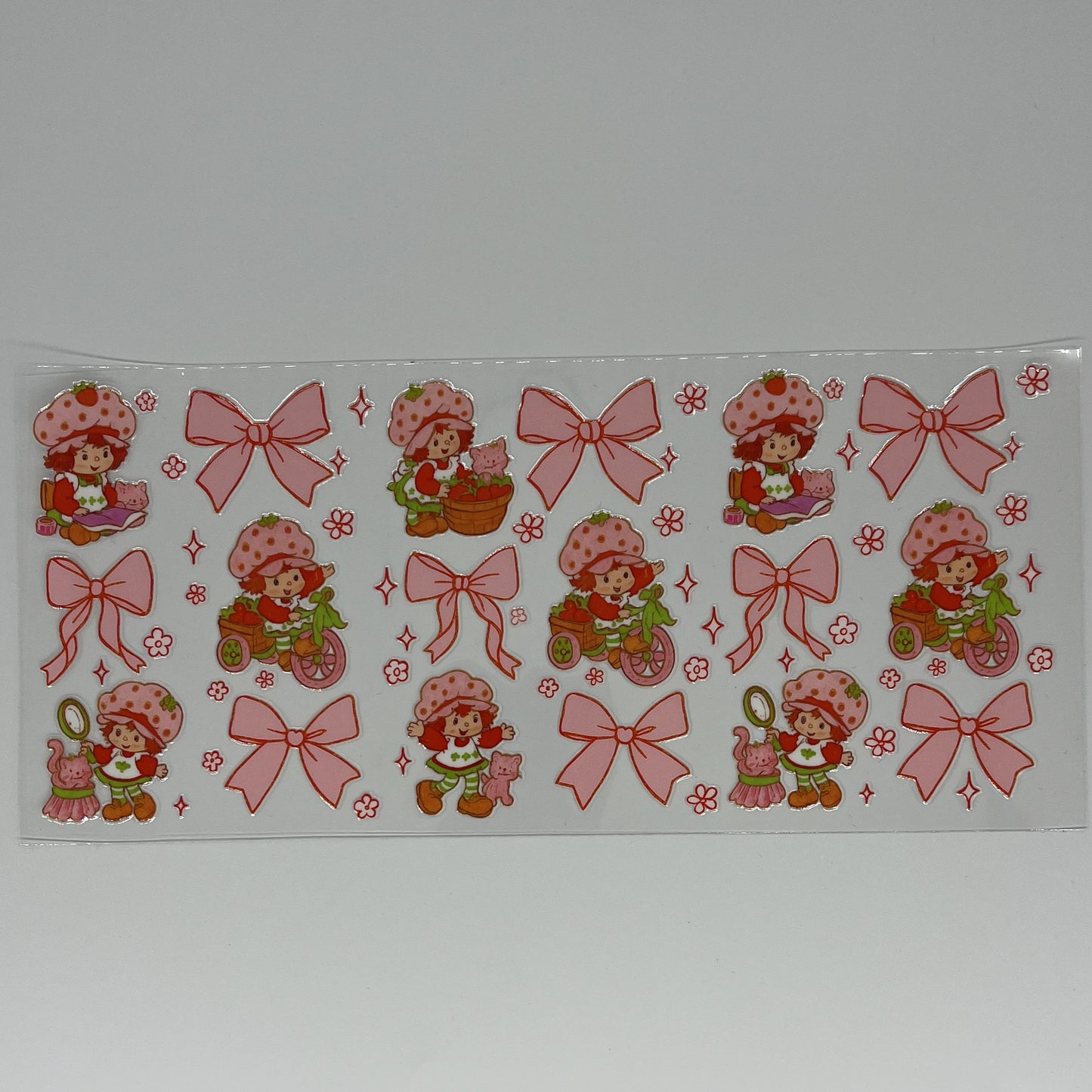 Strawberry Shortcake UV DTF 16oz Wrap
