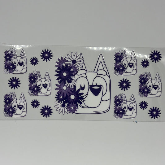 Bandit Floral UV DTF 16oz Wrap