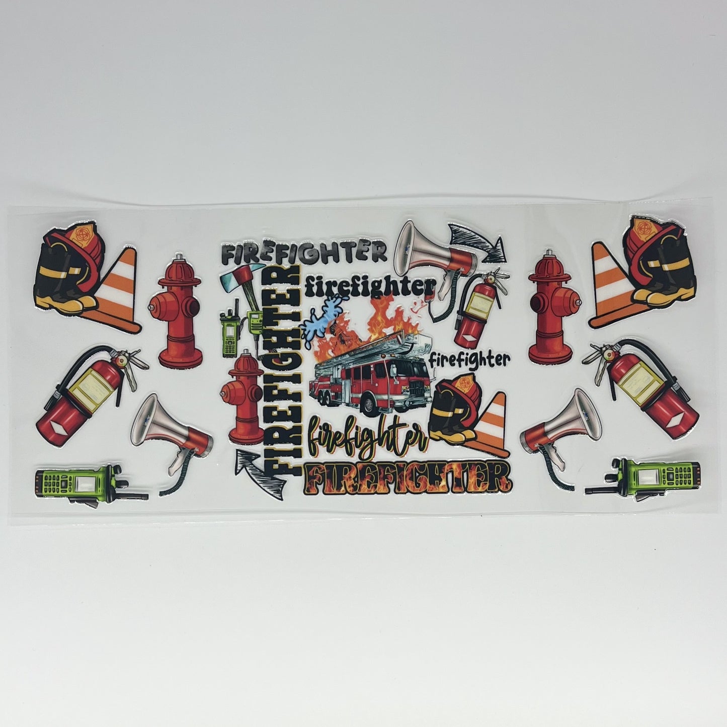 Firefighter UV DTF 16oz Wrap
