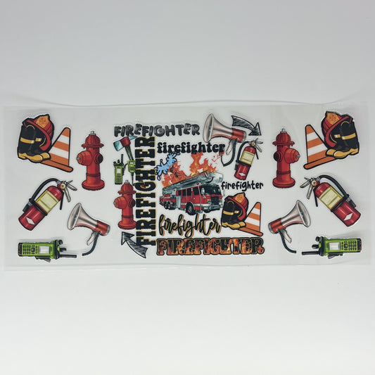 Firefighter UV DTF 16oz Wrap