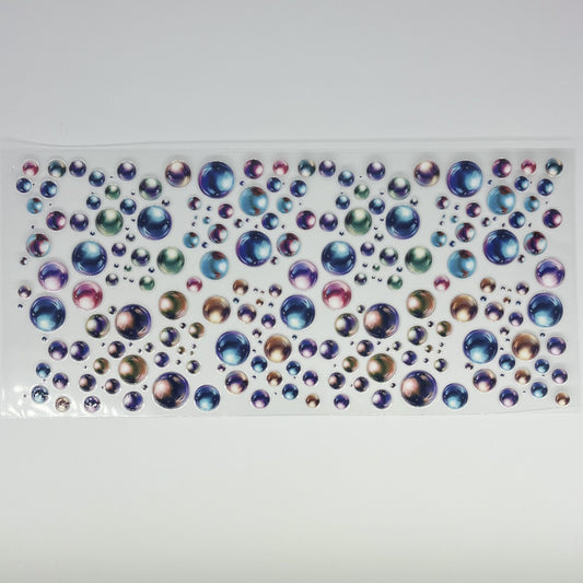 Iridescent Bubble Orbs UV DTF 16oz Wrap