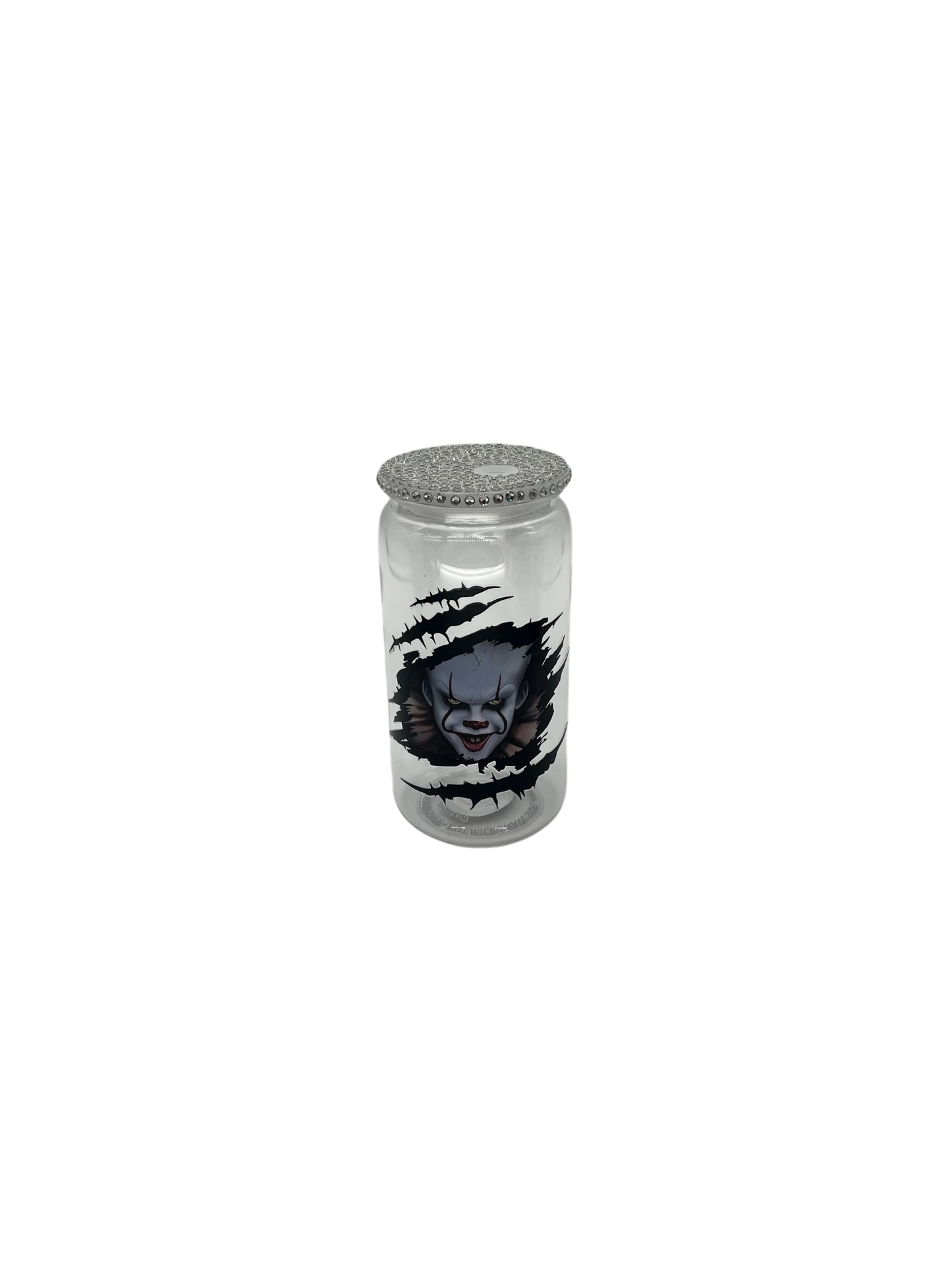 Creepy Clown Scratch 16oz Acrylic Tumbler